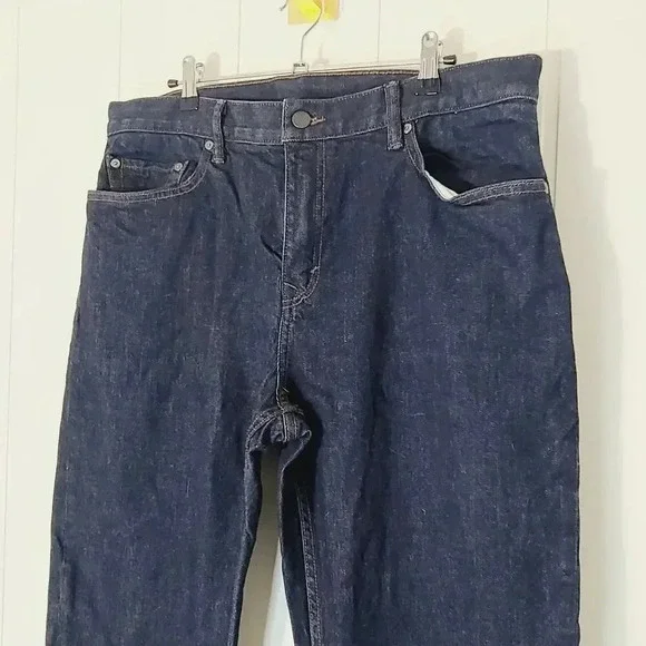 Banana Republic Straight Leg Jeans Mens 36/30 Dark Wash EUC